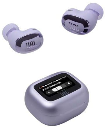 JBL Live Buds 3, Wireless Earbud-Kopfhörer mit Bluetooth, 40 Stunden Akkulaufzeit, True Adaptive Noise Cancelling und hochauflösendem JBL Signature Sound, IP55 wasserfest, Lila