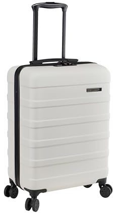 Cabin Max Handgepäck Koffer 55x35x25 - Leicht, Hartschale, Handgepäck Trolley mit 4 Rädern, 3-stelliges Schloss (weiß, Air France, KLM)