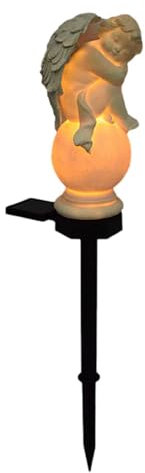 Générique Solcell trädgårdsängel – LED-solcell ängel