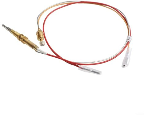 Gdfnmogo Cabezal de calentador de patio de termopar común con rosca M6 x 0,75 y conexión de extremo M8 x 1 para calentadores de gas al aire libre, 400 mm/600 mm de longitud (60 cm)