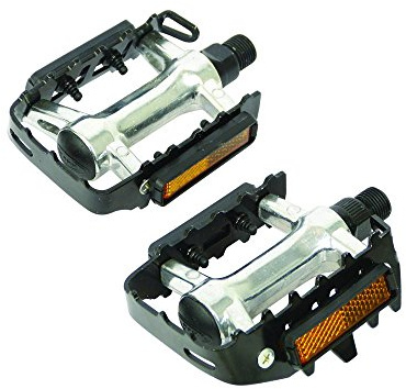 Dresco Set cykelpedaler MTB metall krom/svart 5250800
