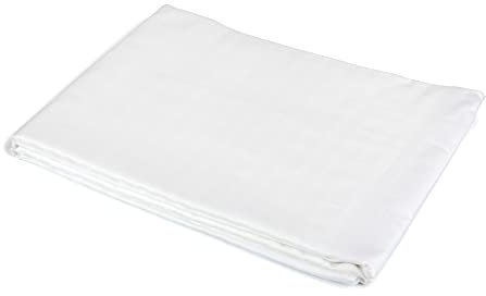 texpot Bettlaken 180 x 290 glatt weiß 100% Baumwolle ohne Gummizug Betttuch Stecklaken