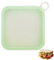 Zimoer Go Sandwichbox Silikon15,5 * 15,5 * 2,5cm, Brotdose Sandwich, Lunchbox Sandwich, Sandwich Box, Sandwichboxen, Silikon Bento Box, Wiederverwendbar, Tragbar, Aufhängbar