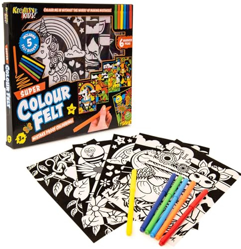 Kreative Kids Colour Felt Art Kit | Arts and Crafts | Kids Art Sets