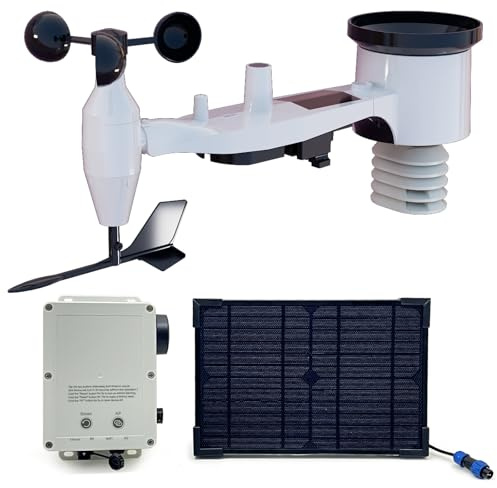 ECOWITT WittField Combo Funk Wetterstation WS6211, 4G & Wi-Fi Wetterstation Mobile Gateway mit 7 in 1 Außensensor WS69, IoT-Basisstation für Bauernhof, Ökosystem-Wetterassistent mit Solarpanel