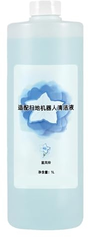 Solution de nettoyage for robot laveur de sols 1 L, compatible avec ECOVACS DEEBOT T30/T30S/X2/X1/T20/T10 OMNI & COMBO, nettoyant liquide for aspirateurs laveurs de, formule sans traces