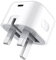 For Google Pixel 9A 9 9 Pro 9 Pro XL Fold 8A 8 8 Pro 7A 7 7 Pro Charger, USB C Fast Charger Plug 20W Foldable Type C PD Wall Adapter UK 3 Pin Mains Phone charger (WHITE)