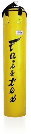 Fairtex Unfilled Borsa pesante per Muay Thai, boxe, kickboxing, MMA - HB6 Giallo