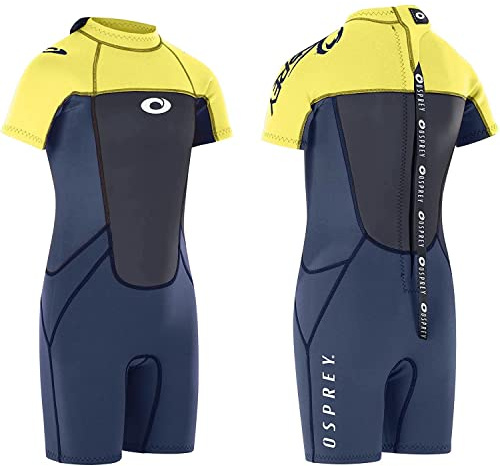 Osprey Kids Shorty Wetsuit, 3mm Wetsuit, Summer Shortie Suit, Multiples Colours