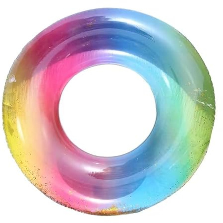 Anello di nuoto gonfiabile, Anello di Nuoto Gonfiabile Galleggiante Adulti, Piscina per Bambini per Adulti e Adolescenti, per Feste Estive in Piscina (120)