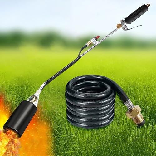 WDZDMYL Kit bruciatore Elettrico per Erbacce Arbusto Killer per Erba Torcia a Gas propano Killer per Giardino Strumenti per diserbo per Patio