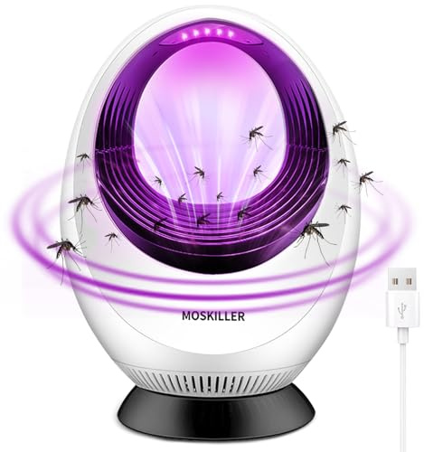 Lampada Antizanzare, USB Lampada Antizanzare Elettrica, Alto-efficiente Trappola Zanzare Luce UV, Anti Insetti Mosquito Killer Lamp, Antizanzare Lampada per Interno Esterno Giardino