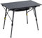 Portal Campingtisch faltbar Höhenverstellbar Klapptisch Aluminium 90 x 53cm für 4 Personen leicht Camping klappbarer Falttisch Grau