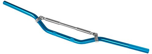 Manubrio Alluminio Moto Scooter ATV Cross Enduro Piega Bassa 22 mm Blu