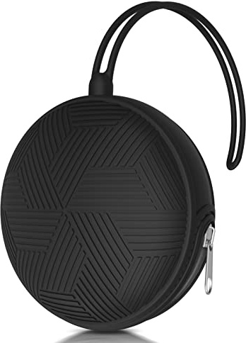 Smlpuame, Boîte à Tétine en Silicone Bébé pour 2 Sucettes. Duo avec Capacité pour 2 Sucettes. Pochette pour Sucettes, avec Anse Flexible, Noir