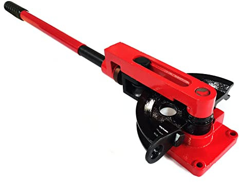 Rohrbieger Rohrbiegegerät, 0-180° Manuelle Rohrbiegemaschine mit 7 Matrizen(10-25mm) Handrohrbieger für Kupferrohre,Eisenrohre, Aluminiumrohre, Edelstahlrohre