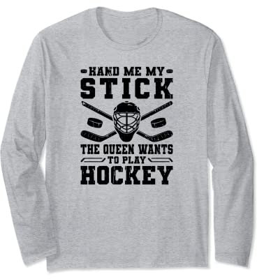 Eishockeyschläger Frauen Mädchen Hockey Langarmshirt