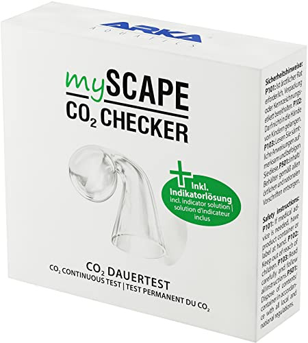 ARKA Testeur CO2 Aquarium mySCAPE-CO2 Checker avec 15 ML indicateur – Test Permanent avec Code Couleur – contrôle précis CO2 Plantes – Indispensable pour aquascaping Eau Douce