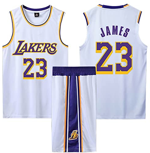 2 Pièces Ensemble Maillot Basketball et Pantalon Court Enfant/Adulte, Gilet et Shorts Basket Enfant/Adulte