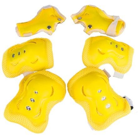 BASESILK Kids Knee Pads Elbow Pads with Wrist Guards, Child Protective Gear Set for Roller Skates