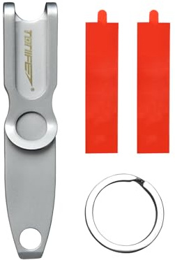 TONIFE EDC Pocket Clip ，Multi-Purpose Keychain, Cash Clip for Digital Devices and Portable Tools (Bead Blasting)