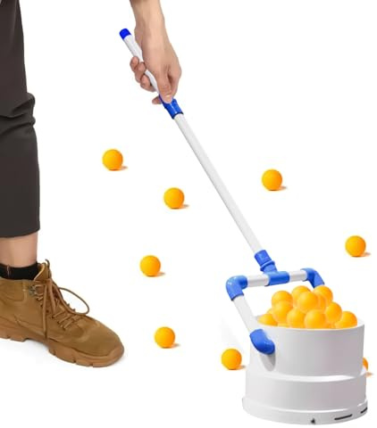 Genérico Canasta para Pelotas De Tenis: Parte para Recoger Pelotas De Tenis, PP, Recuperador De Pelotass, Recolector Portátil De Múltiples Pelotass con Receptor De Almacenamiento Ajustable para