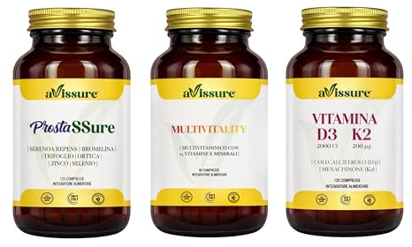 Pacchetto Premium ProstaSSure + Multivitality + Vitamina D3 K2