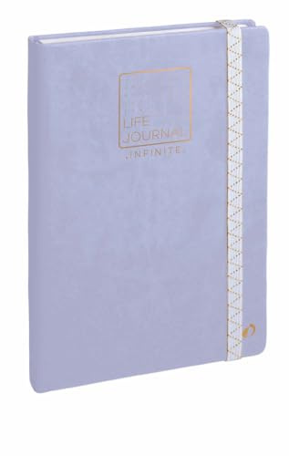 Quo Vadis - Agenda perpétuel - Infinite - Français - Life Journal - Violet - Perpétuel - 15x21 cm - Papier Clairefontaine blanc - Fabrication française