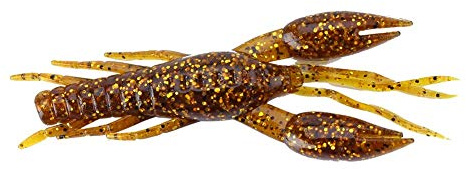 Ensemble de leurres d'écrevisses, 4 pièces 6 Couleurs leurres de pêche Souples en Silicone leurres de pêche aux écrevisses artificielles appâts pour la pêche à l'achigan(Marron)