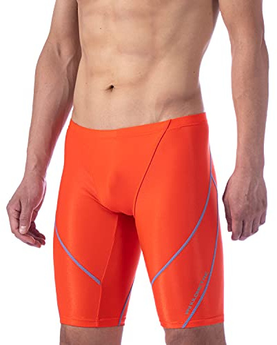 MY KILOMETRE Herr Baddräkt Jammer - Hållbara Simbyxor Jammers Klorresistenta, Snabbttorkande Mellanlängd Shorts Badbyxor för Träning och Tävling