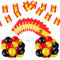 BBTO Spanien Italien Deutschland Australien Flagge Deko Set mit Fahnenkette 10 Keine Handflaggen 30 Luftballons, Party Banner Ballons Deko für Fest Sportwettbewerb Fußballspiele Parade (Spanien)
