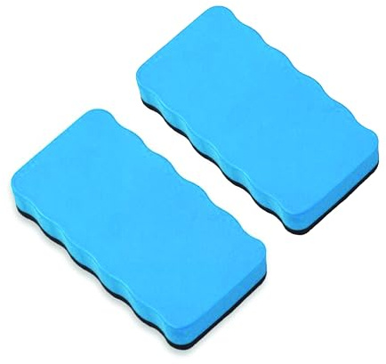 Parence - Eponges Magnétiques pour Tableau Blanc Lot de 2 /Brosses pour un Nettoyage à Sec ou Humide de votre Tableau - 2 Pièce