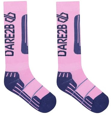 Dare2B Unisex Kids Performance Ski Socks, Moonlight Denim, 9-11 EU