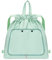Sportbeutel Frauen Turnbeutel Lässig Wasserabweisend - Drawstring Bag Nylon Kordelzugbeute Grün Trocken-Nass-Trennung Sport Beutel mit Tunnelzug Schuhfach für Damen - B03508