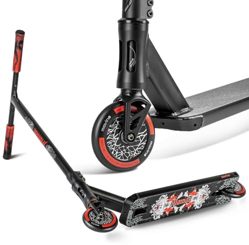 Scooter Movino Maniac | Système de Compression IHC | Trottinette Freestyle Tout Terrain | Street Deck | Roues à Noyau Plein de 110 mm