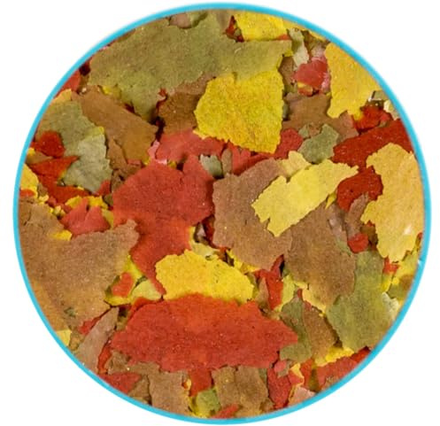 1-10 Liter Tropical Zierfischflocken Colour Flockenfutter Zierfischfutter Hauptfutter Hauptfutter 4 Farben Fischfutter (5 Liter)
