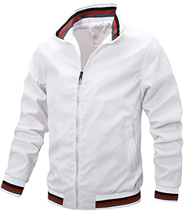 Giacca invernale da uomo, da montagna, da uomo, in softshell, da uomo, con cappuccio, da uomo, da lavoro, da uomo, S-4XL, bianco, XL