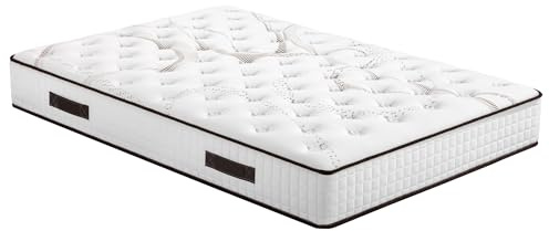 EBAC Literie Matelas 140x190 Myriade - Mousse - Hauteur 21 cm - 5 Zones - Soutien Medium