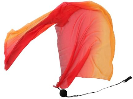 drburpily Premiummatta sidenslöja Poi kvinnor magdans Streamer livfull och bekväm dans sidenslöja Poi kasta boll set indisk magdans outfits för kvinnor kläder rekvisita