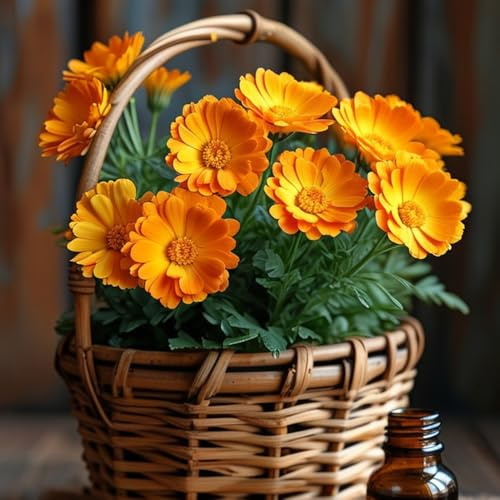 semi di calendula biologici - calendula - biologici aiuola di calendula per luoghi soleggiati resistenti all'esterno di recisi 500pcs