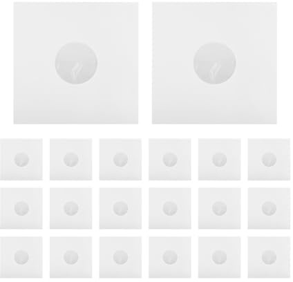 Pochettes intérieures pour disques vinyles Housse de protection for disque vinyle 12 pouces, 20 pièces, antistatique, Anti-poussière, étui for lecteur CD avec sac intérieur 30.5x30.4cm