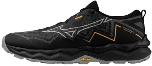 Mizuno Wave Daichi 9 GTX Chaussures de trail pour femme, noir/gris ultime/gris ultime