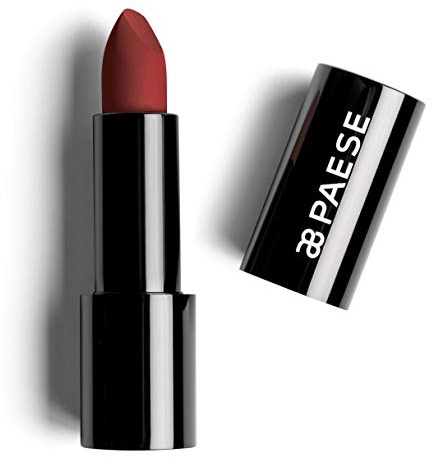 Paese Cosmetics 102 Well Red Mattologie Matte Lipstick, with Vitamin A, C & E