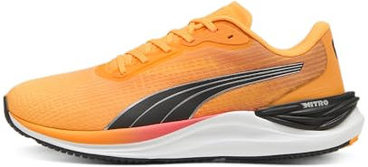 PUMA Electrify Nitro 3 Fade, Road Running Shoe Hombre, Sun Stream-Sunset Glow White, 40.5 EU