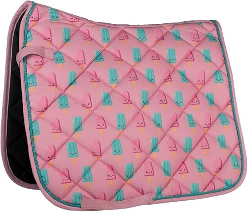 HKM Naples Tapis Rose Foncé/Aqua Poney CSO