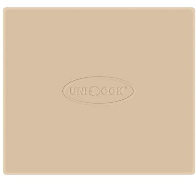 Unicook Pierre à pizza rectangulaire 30,5 x 28 cm – Pierre à pizza pour four et barbecue, pierre de four en cordiérite pour fond de pizza croustillant, pain, biscuits