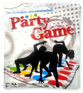 ZORVYN Twister Juego Infantil para Niños y Adultos Alfombra de Juegos para la Familia Juegos de Habilidad y Equilibrio para Fiestas