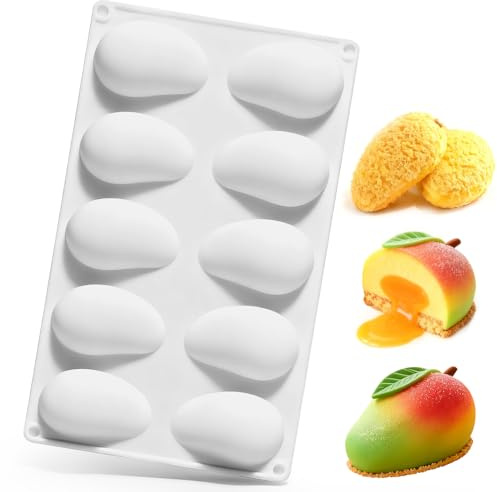 BSTDAYEVER Silikonform Mango Form Cedric Grolet Former 10 Hål 3D
