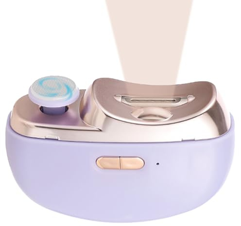 Coupe-ongles électrique 3 en 1 – Lime à ongles et polisseuse automatiques, outil de coupe sûr avec lumière, broyeur à ongles portable à 2 vitesses | Coupe-ongles rechargeable pour maison, voyage, bure