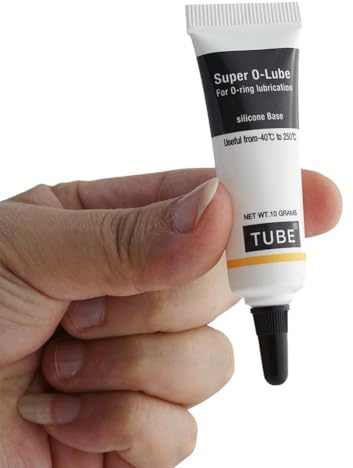 Silikonfett für O-Ringe – Wasserdichtes Schmiermittel für Sanitärinstallationen, Armaturen und Ventile, hitze- und kältebeständiges Gummidichtungsfett, ideal f-ür Installateure, Heimwerker (1pcs)